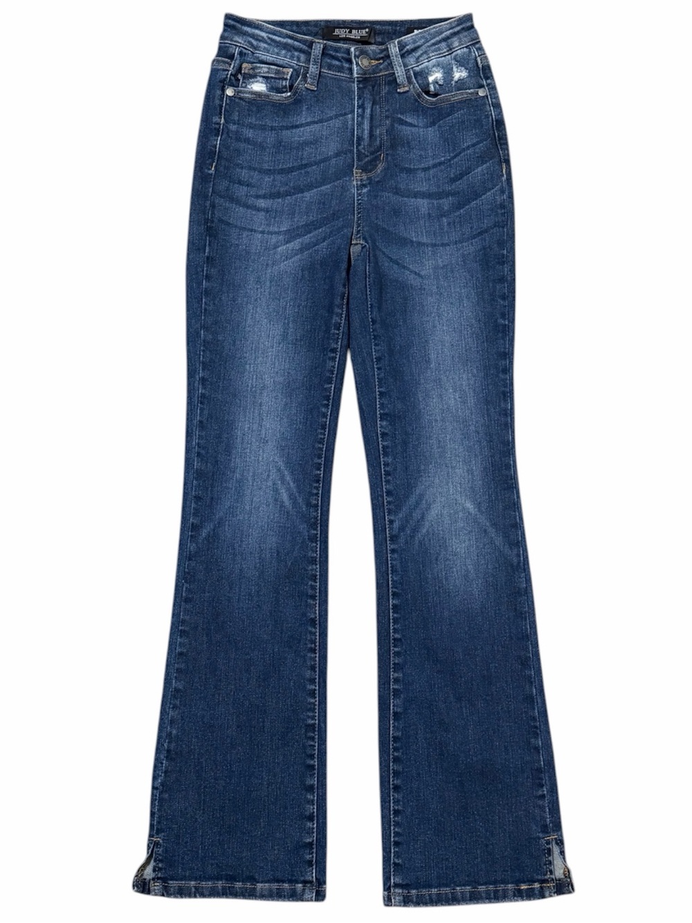 JUDY BLUE Judy Blue High Rise Slit Hem Slim Bootcut Jeans Size 0/24